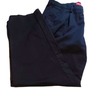 Merona Slacks Men's Black Pleated Tailored Classic sz 38/32